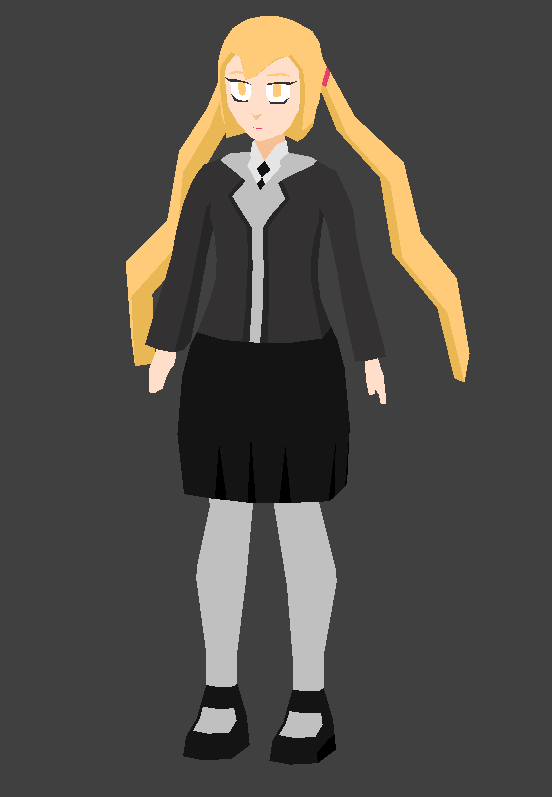 Lowpoly Girl 1 | OpenGameArt.org